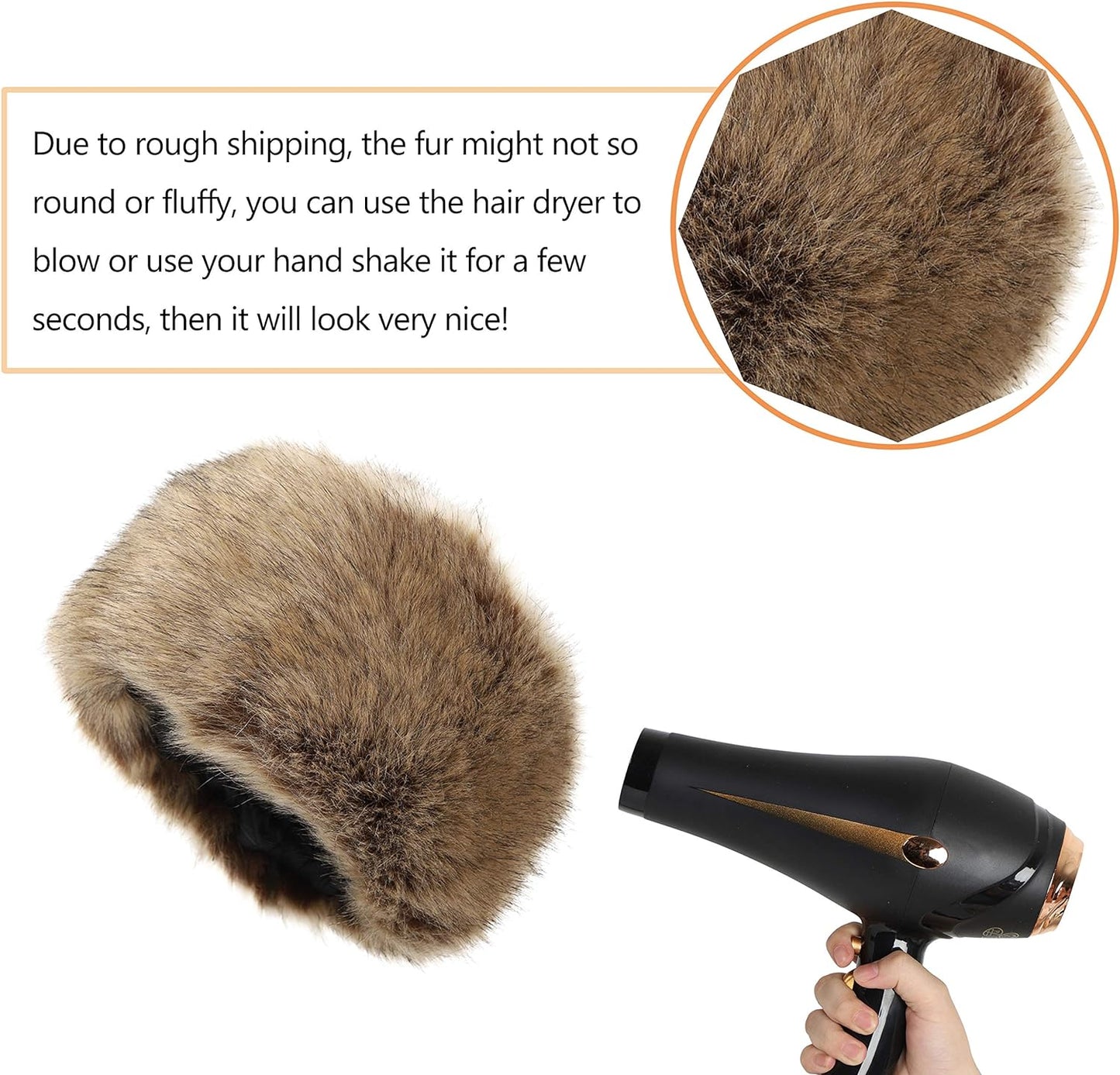 Women'S Winter Faux Fur Cossak Russian Style Hat Warm Cap