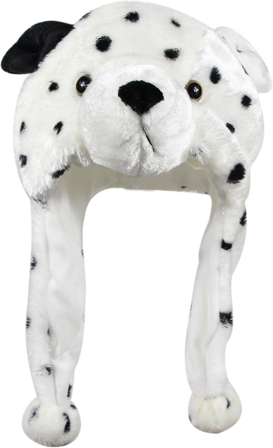 Plush Fun Animal Hats One Size Cap Polyester with Fleece Lining