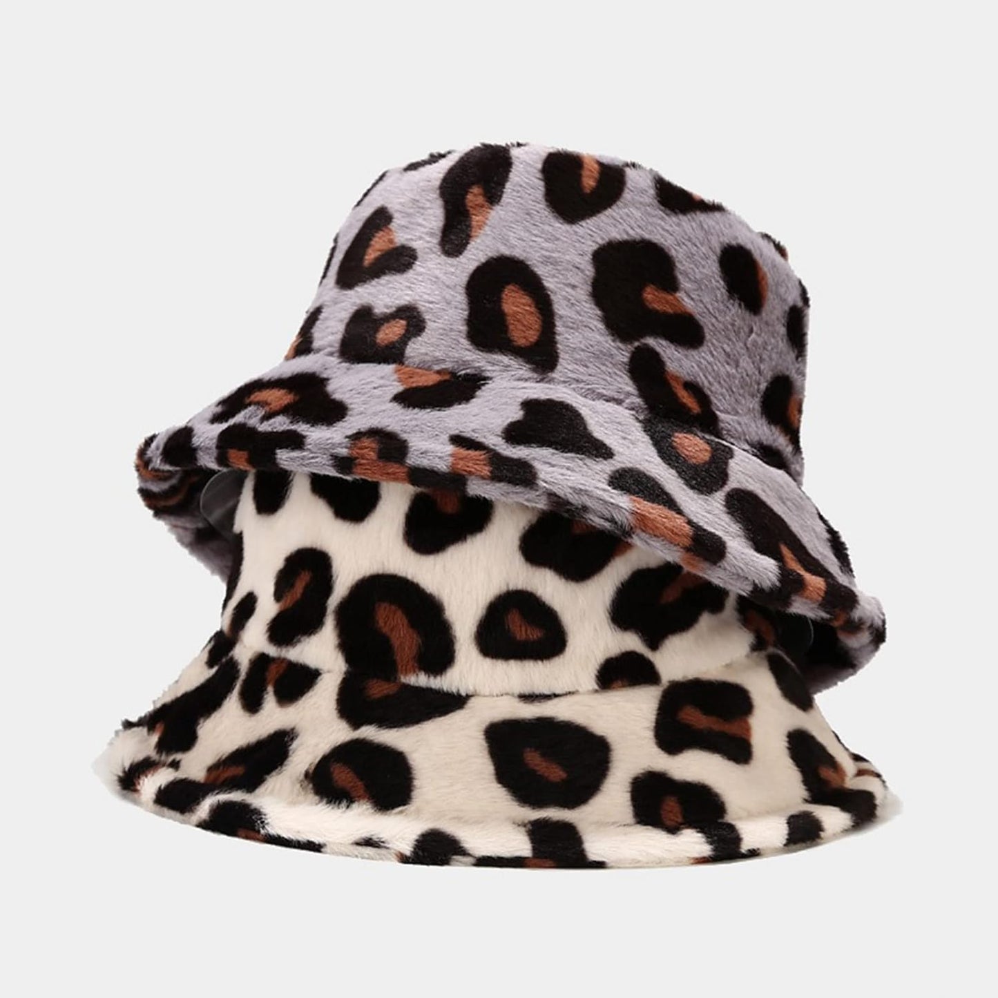 Women'S Winter Faux Fur Fuzzy Warm Bucket Hat