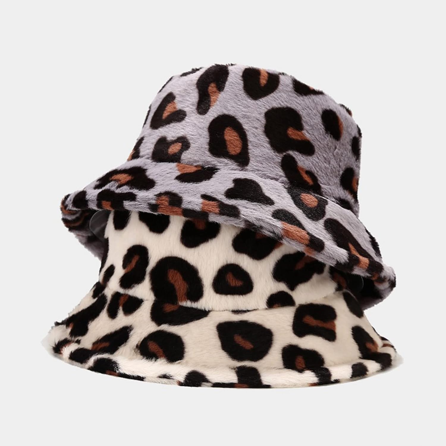 Women'S Winter Faux Fur Fuzzy Warm Bucket Hat