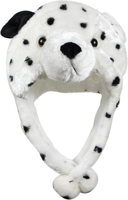 Plush Fun Animal Hats One Size Cap Polyester with Fleece Lining