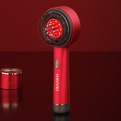 Red Light Vibration Massage Comb