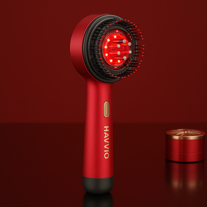 Red Light Vibration Massage Comb