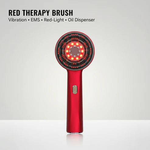 Red Light Vibration Massage Comb