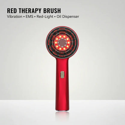 Red Light Vibration Massage Comb
