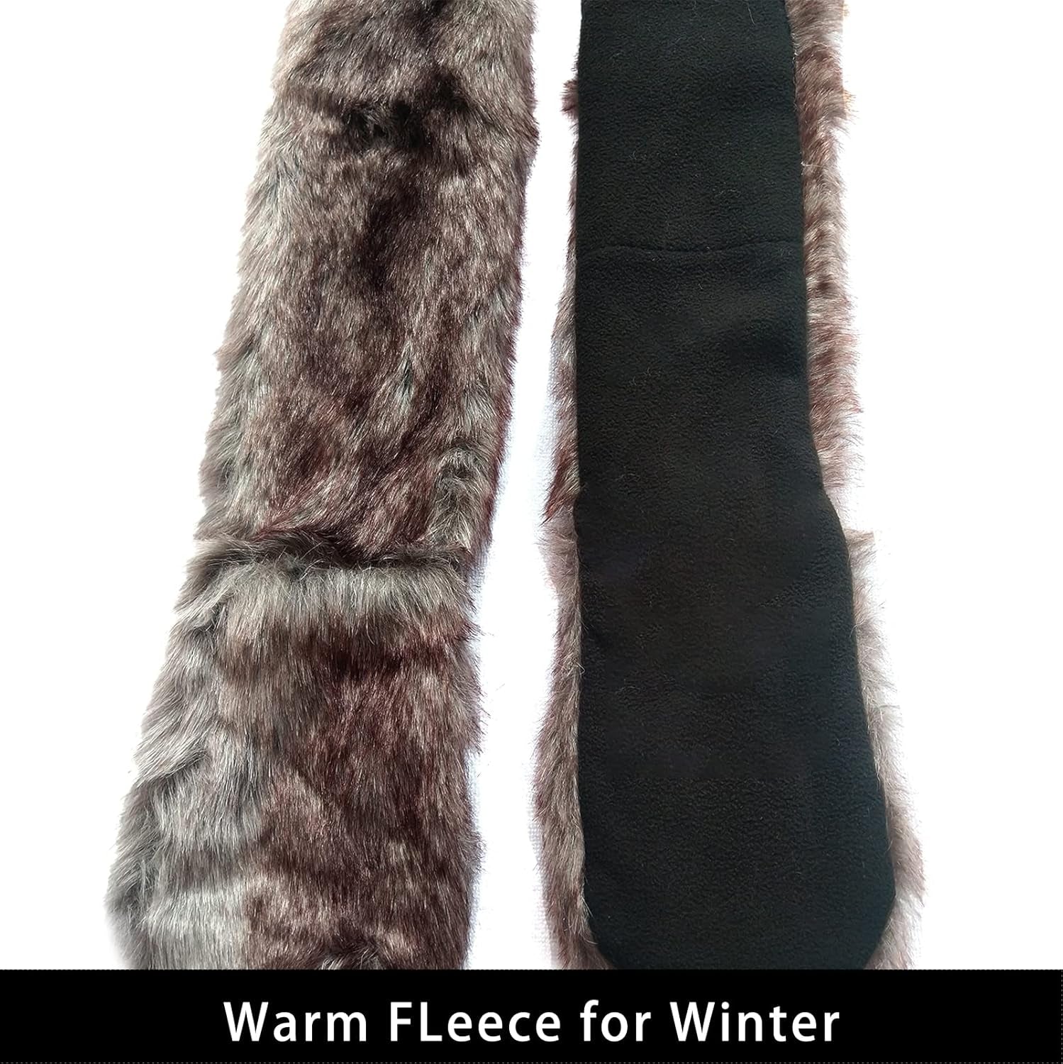 Animal Hat Faux Fur Hood Scarf Full Pockets Ear Flat Cap Hoodie Furry Gloves Party Costume (Gray Wolf)