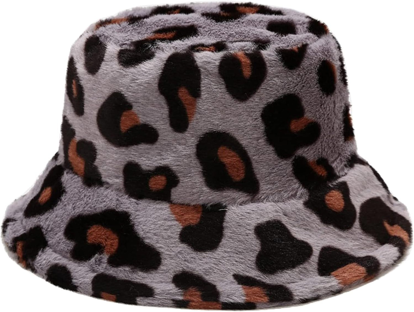 Women'S Winter Faux Fur Fuzzy Warm Bucket Hat