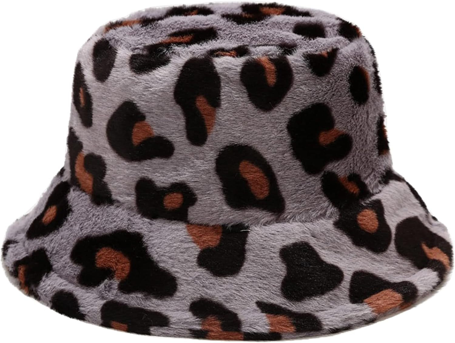 Women'S Winter Faux Fur Fuzzy Warm Bucket Hat